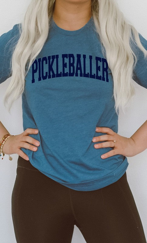 Varsity Pickleball Pickleballer PLUS Graphic Tee - Premium  from Kissed Apparel - Just $41! Shop now at Ida Louise Boutique