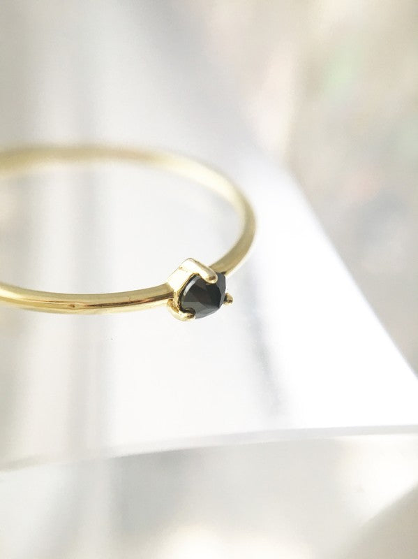 Iron Ore Point Solitaire Ring - Premium  from HONEYCAT Jewelry - Just $24! Shop now at Ida Louise Boutique