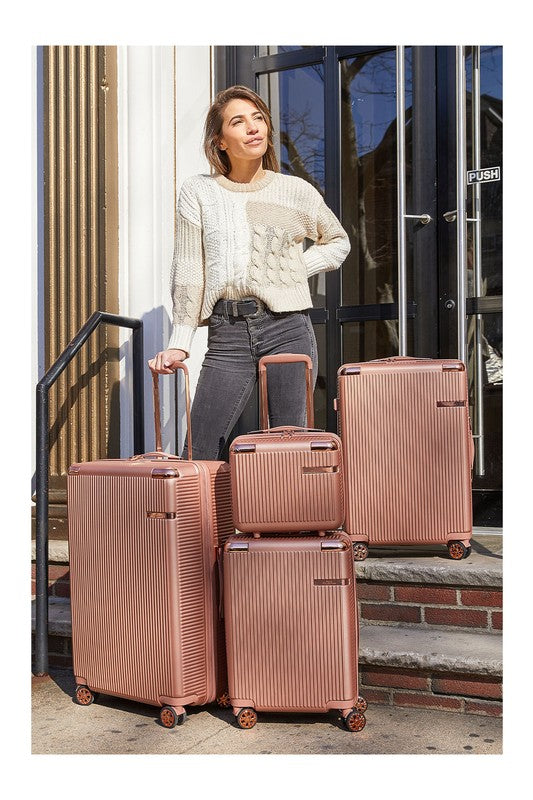 MKF Collection Tulum 4-piece luggage set by Mia K - Premium Luggage from MKF Collection by Mia K - Just $571! Shop now at Ida Louise Boutique