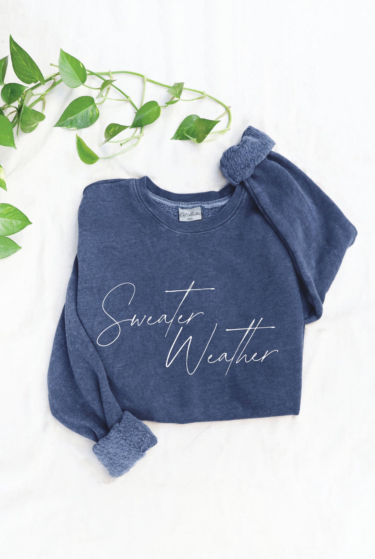 SWEATER WEATHER Mineral Graphic Sweatshirt - Premium Sweatshirt from OAT COLLECTIVE - Just $60! Shop now at Ida Louise Boutique