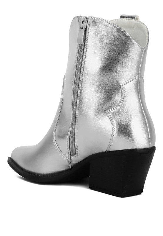 Wales Metallic Faux Leather Bootie - Premium Booties from Rag Company - Just $88! Shop now at Ida Louise Boutique