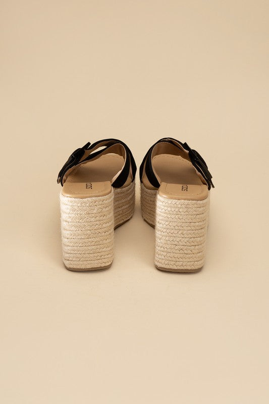 Manta Espadrille Platform Slides Sandals - Premium Sandals from Fortune Dynamic - Just $48! Shop now at Ida Louise Boutique