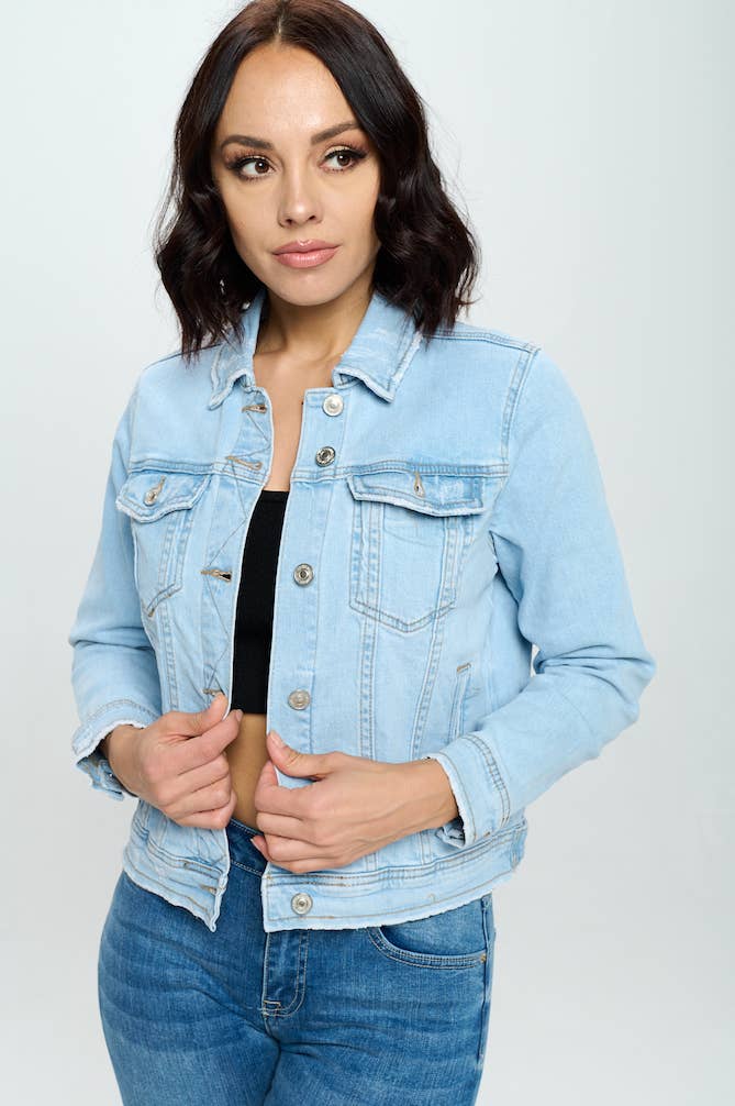 I/M- Light Wash - Classic Denim Jacket - Premium  from I&M JEAN, INC. - Just $68! Shop now at Ida Louise Boutique