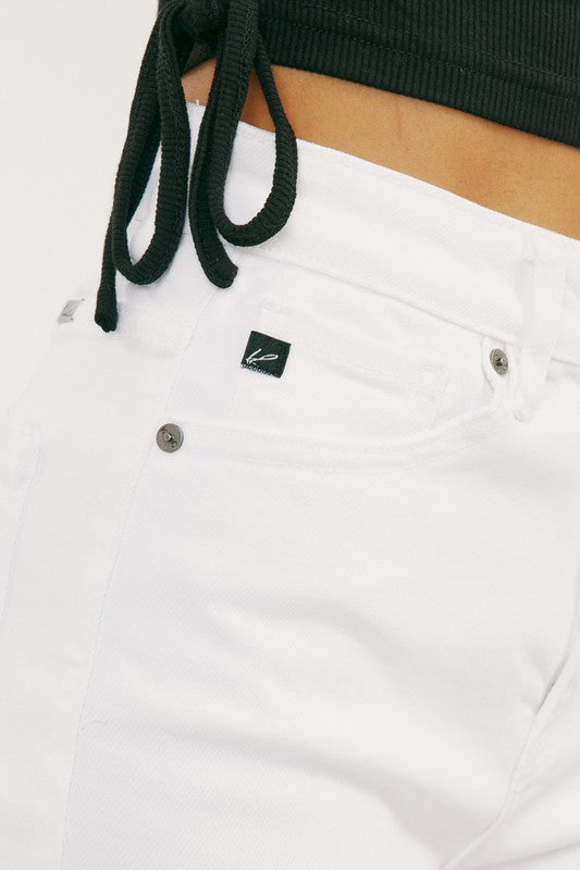 Hazel High Rise White Shorts - Premium Shorts from Kan Can USA - Just $50! Shop now at Ida Louise Boutique