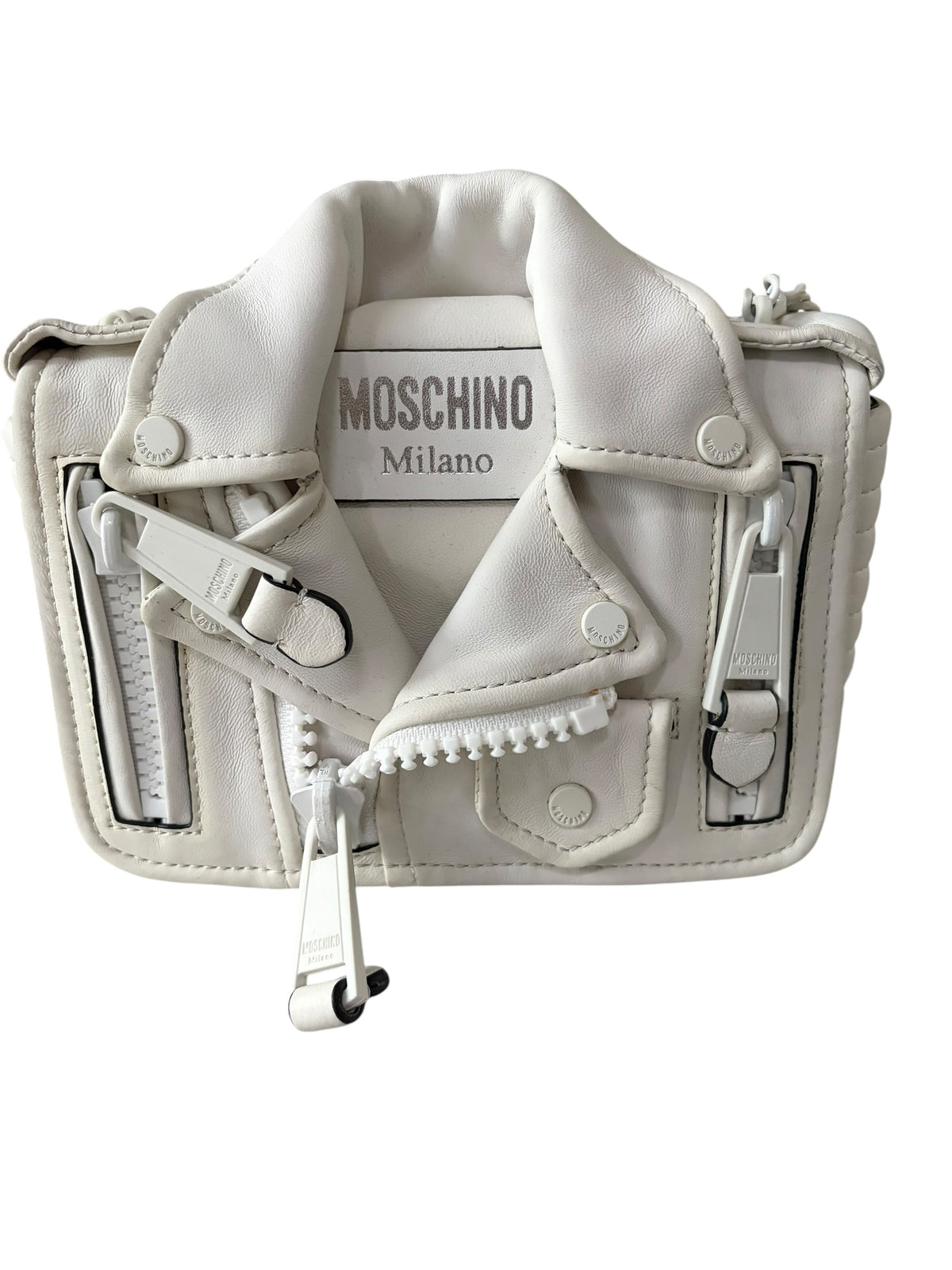 Moschino Mini Biker Leather Bag