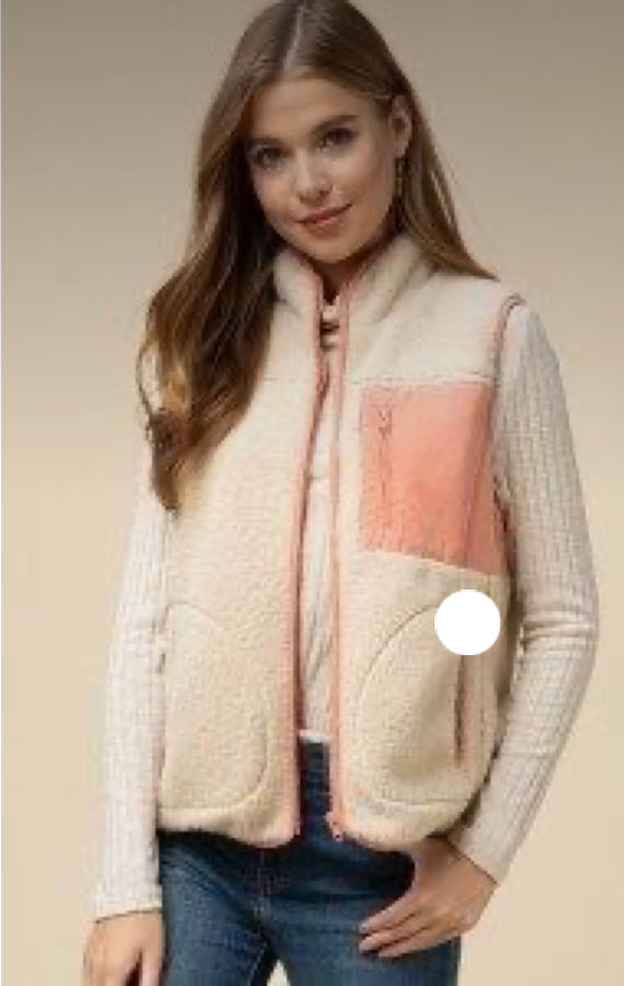 Fleece Zip Up Vest - Premium  from Ida Louise Boutique - Just $30! Shop now at Ida Louise Boutique