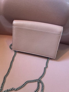 Sold- Louis Vuitton 2 Tone Pink Shoulder Pochette Clutch/Crossbody with Chain - Premium Crossbody from Ida Louise Boutique - Just $1750! Shop now at Ida Louise Boutique