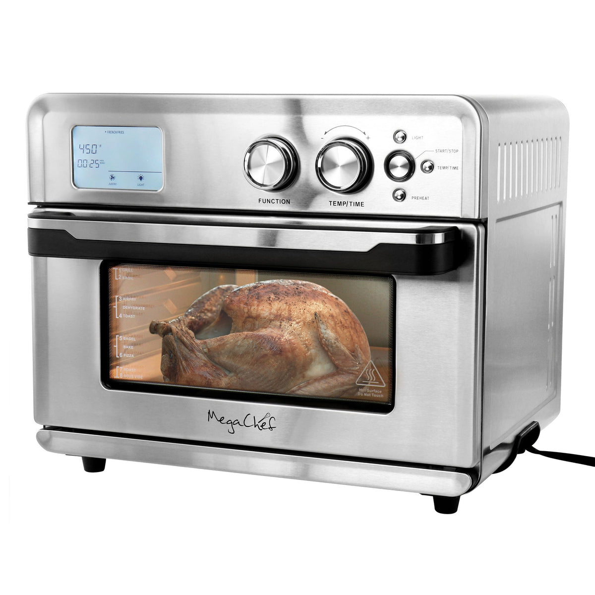 MegaChef Multifunction Air Fryer Toaster Oven with 21 Presets - Premium Toaster Ovens from MegaChef - Just $125.99! Shop now at Ida Louise Boutique