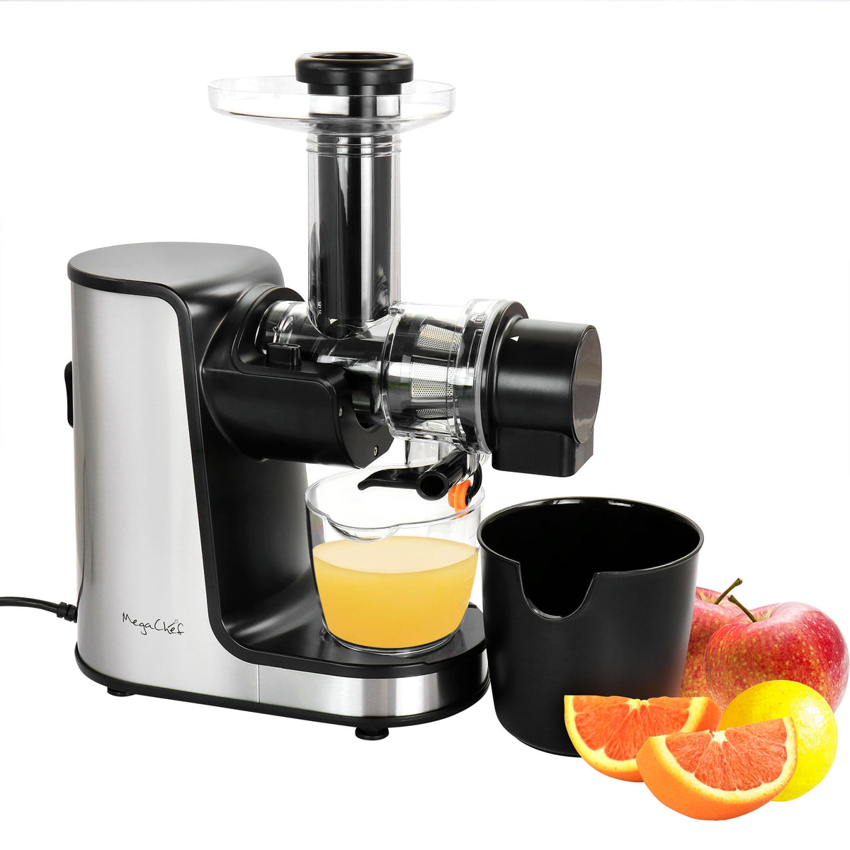 MegaChef Masticating Slow Juicer Extractor with Reverse Function, Cold Press Juicer Machine with Quiet Motor - Premium Kitchen Appliances from MEGACHEF - Just $100.79! Shop now at Ida Louise Boutique