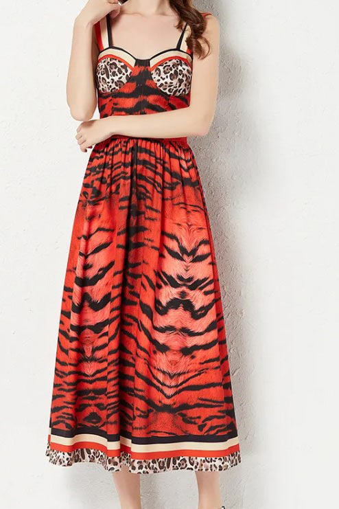 Leopard Midi Dress - Premium Dress from Ida Louise Boutique - Just $80! Shop now at Ida Louise Boutique