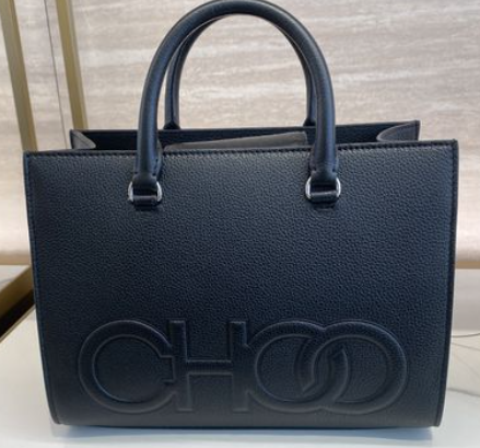 Jimmy Choo Black Logo Tote/Crossbody Bag - Premium Tote Bag from Ida Louise Boutique - Just $1100! Shop now at Ida Louise Boutique