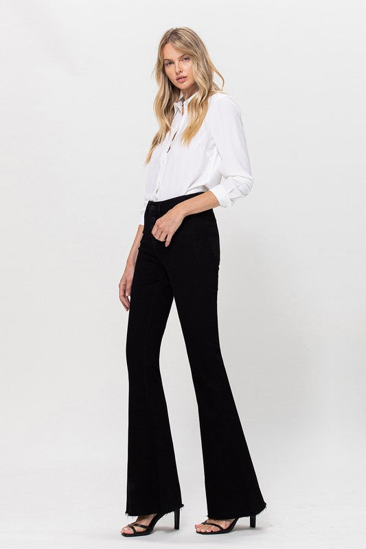 High Rise Super Flare - Premium Jeans from VERVET by Flying Monkey - Just $68! Shop now at Ida Louise Boutique