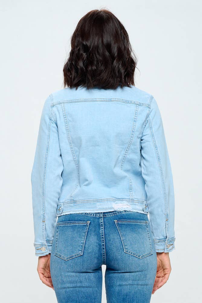 I/M- Light Wash - Classic Denim Jacket - Premium  from I&M JEAN, INC. - Just $68! Shop now at Ida Louise Boutique