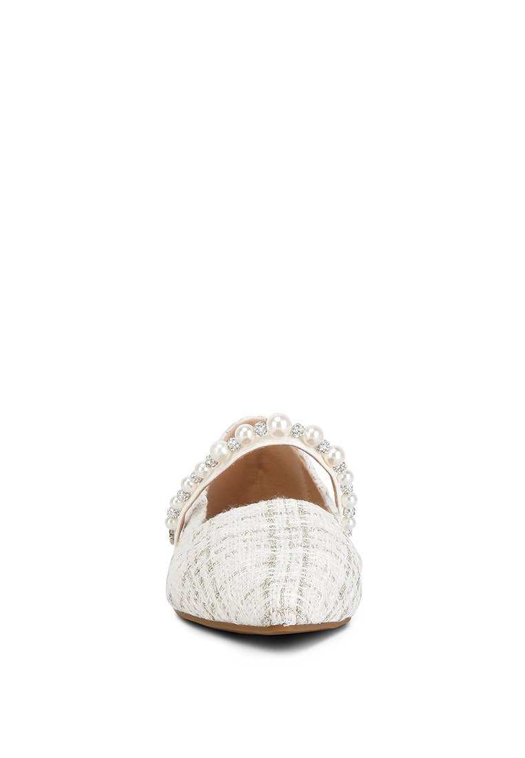 Mowie Tweed Mary Jane Ballet Flats - Premium Flats from RagCompany - Just $40! Shop now at Ida Louise Boutique