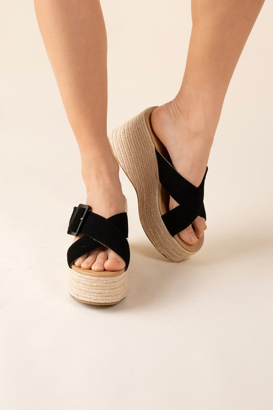 Manta Espadrille Platform Slides Sandals - Premium Sandals from Fortune Dynamic - Just $48! Shop now at Ida Louise Boutique