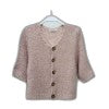 Button-up knit sweater