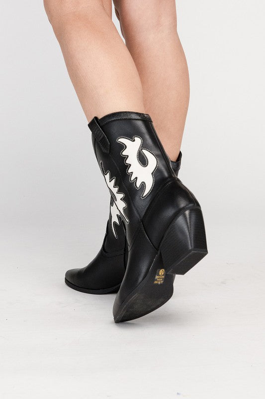 GIGA Western High Ankle Boots - Premium Boots from Fortune Dynamic - Just $78! Shop now at Ida Louise Boutique