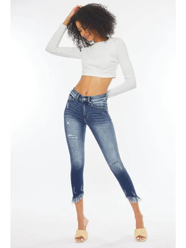 KanCan Frayed Edge Jeans - Premium Jeans from Kan Can USA - Just $62! Shop now at Ida Louise Boutique
