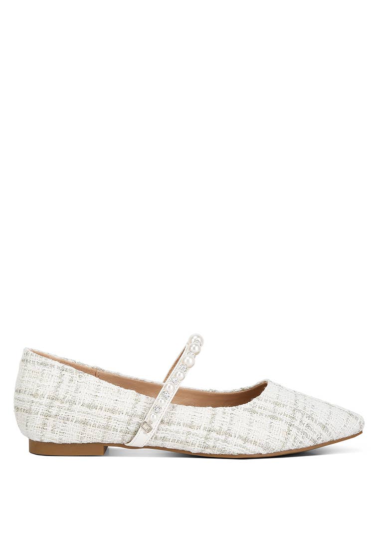 Mowie Tweed Mary Jane Ballet Flats - Premium Flats from RagCompany - Just $40! Shop now at Ida Louise Boutique