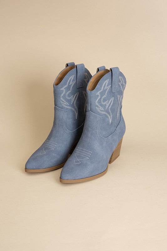 Blazing Western Heeled Ankle Boots - Premium Boots from Fortune Dynamic - Just $62! Shop now at Ida Louise Boutique