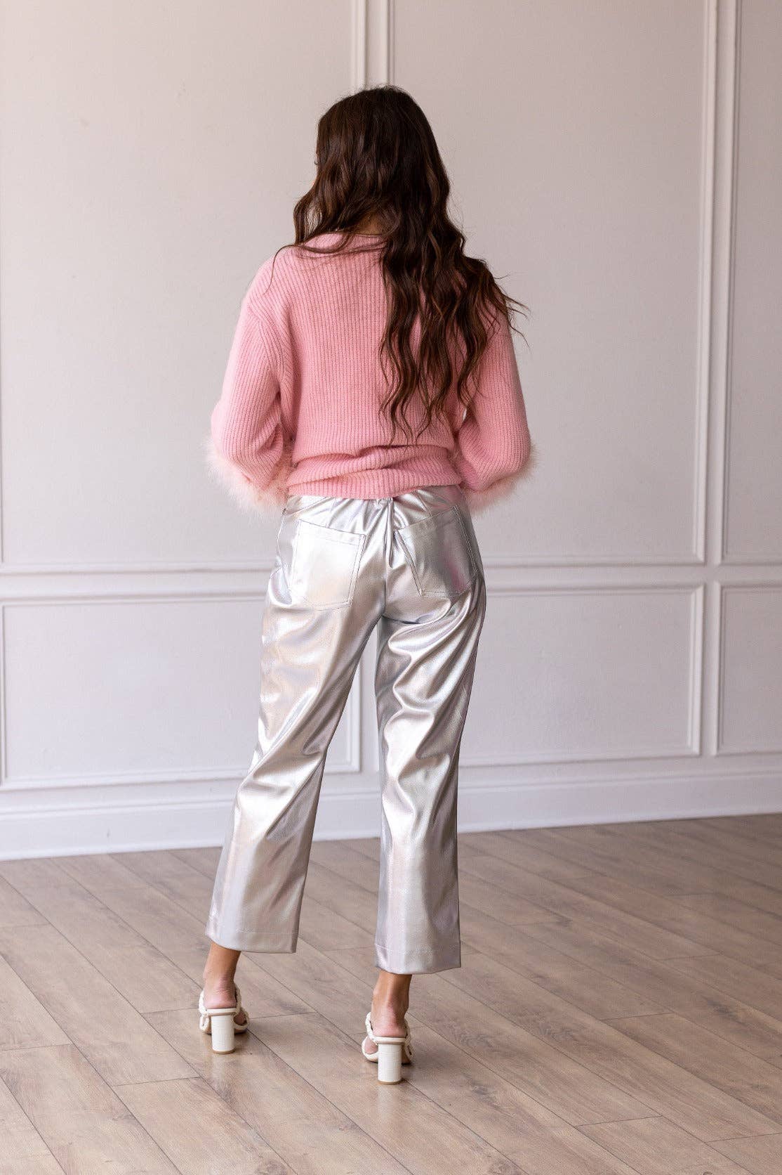 Change of Pace Metallic Pants in Silver - Premium Pants from Southern Grace - Just $66! Shop now at Ida Louise Boutique