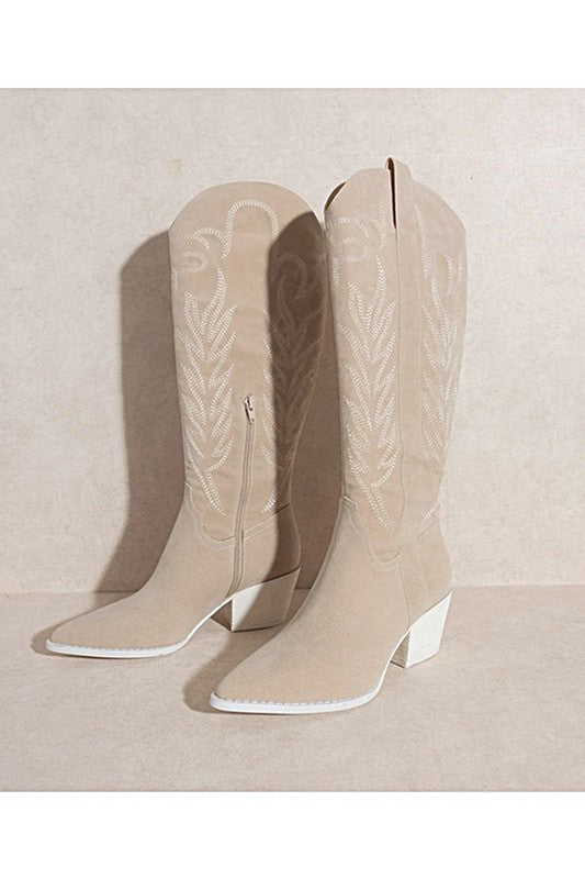 Samara Western Embroidered Boot - Premium Boots from Let's See Style - Just $90! Shop now at Ida Louise Boutique