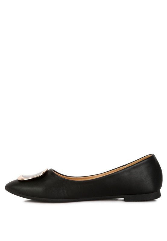 Karder Brooch Detail Ballet Flats - Premium Flats from Rag Company - Just $48! Shop now at Ida Louise Boutique