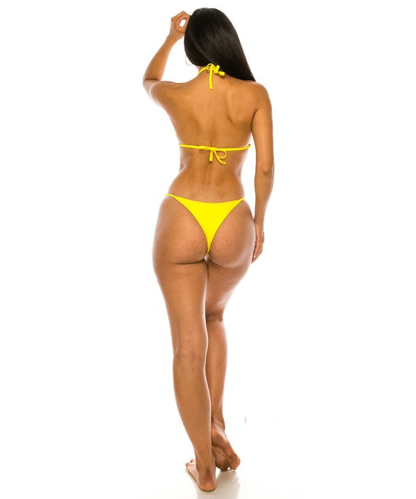 Cut Out Sexy Neon Bikini - Premium Bikini from Mermaid Swimwear - Just $60! Shop now at Ida Louise Boutique
