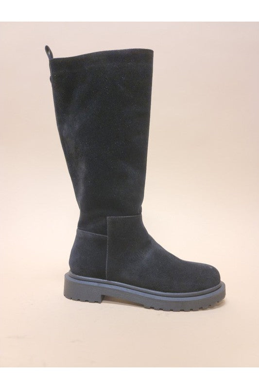 UNA- Long Mid Calf Faux Suede Boots - Premium Boots from Let's See Style - Just $50! Shop now at Ida Louise Boutique