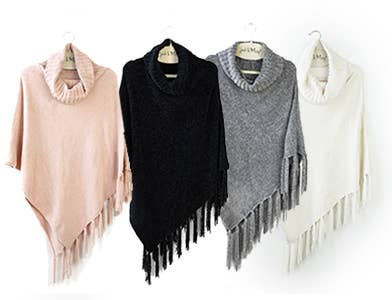 Soft Chenille Poncho Blush - Premium Poncho from DM Merchandising - Just $50! Shop now at Ida Louise Boutique