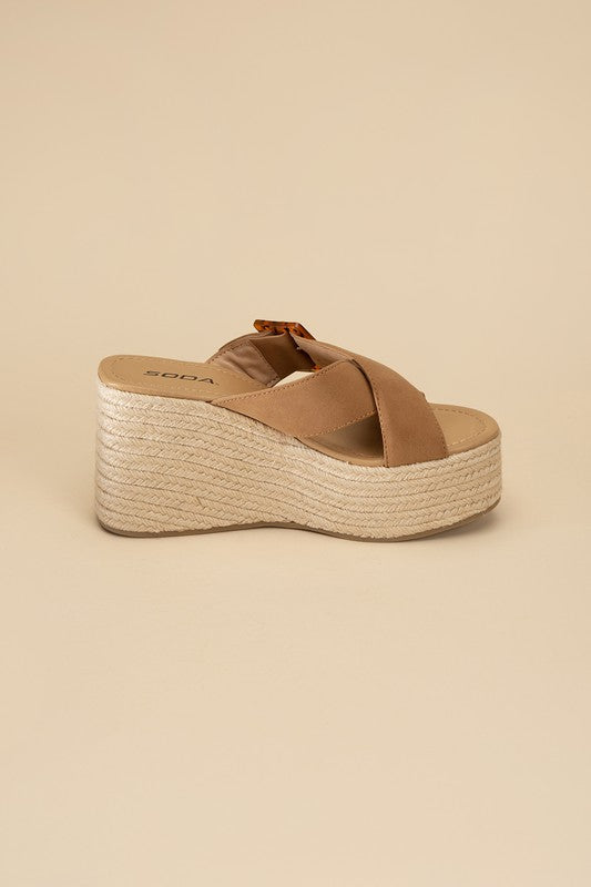 Manta Espadrille Platform Slides Sandals - Premium Sandals from Fortune Dynamic - Just $52! Shop now at Ida Louise Boutique