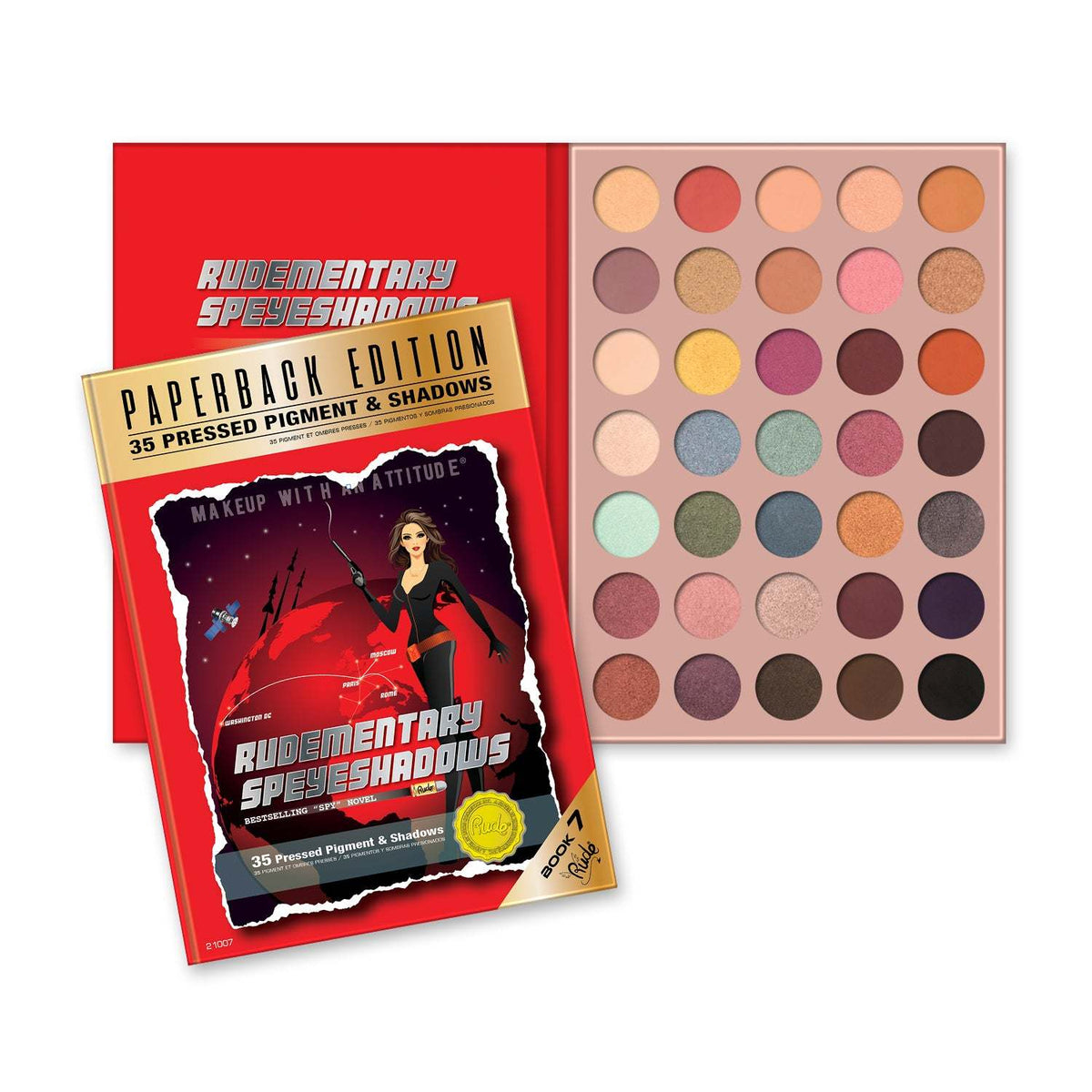 RUDE Rudementary Speyeshadows Palette - Paperback Edition - Premium Eye Shadow from Doba - Just $20! Shop now at Ida Louise Boutique