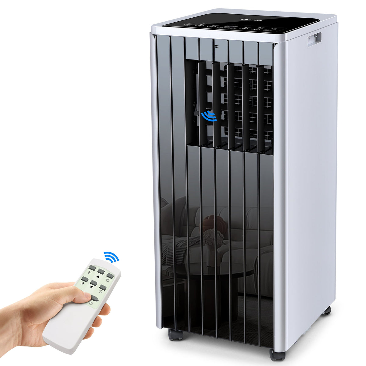 10,000 BTU Portable Air Condition, 5 in 1 Portable AC Unit For Room up to 250 Sq.Ft with Cool, Dehumidifier, Fan Mode, Sleep Mode, 24H Timer, Window Kit & Remote Control - Premium Air Conditioner from Doba - Just $250! Shop now at Ida Louise Boutique