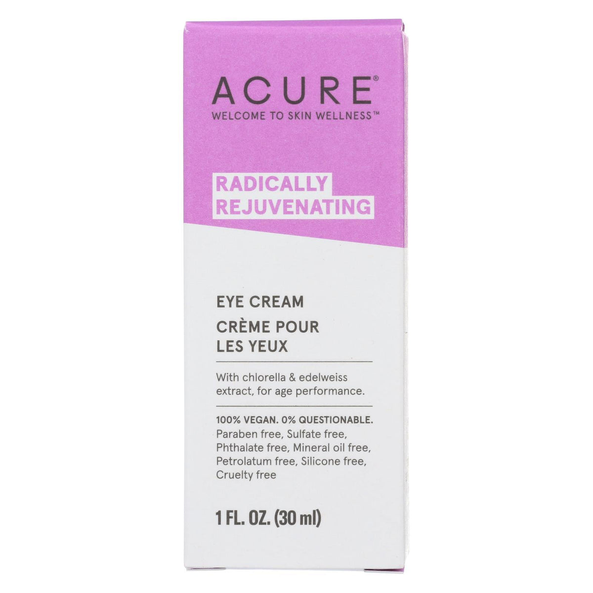 Acure - Eye Cream - Chlorella And Edelweiss Stem Cell - 1 Fl Oz. - Premium Moisturizers from Doba - Just $24.95! Shop now at Ida Louise Boutique