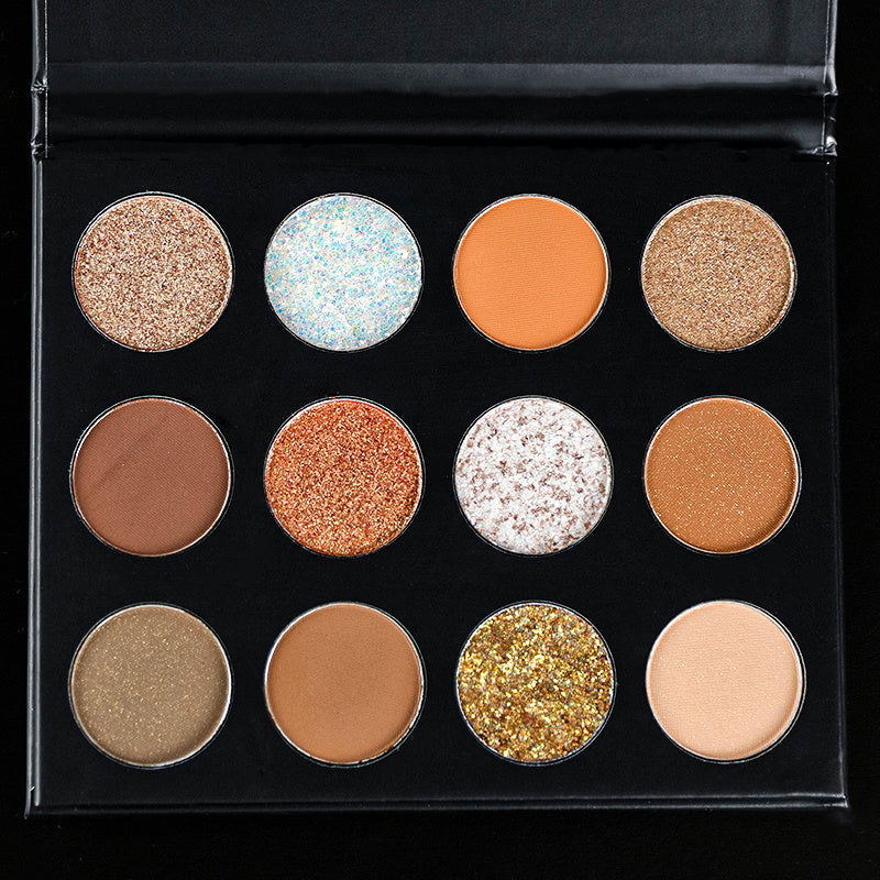 12 Color Eyeshadow Palette Highly Pigmented Waterproof Long Lasting Vegan Cruelty-Free - Premium Eye Shadow from Doba - Just $14! Shop now at Ida Louise Boutique