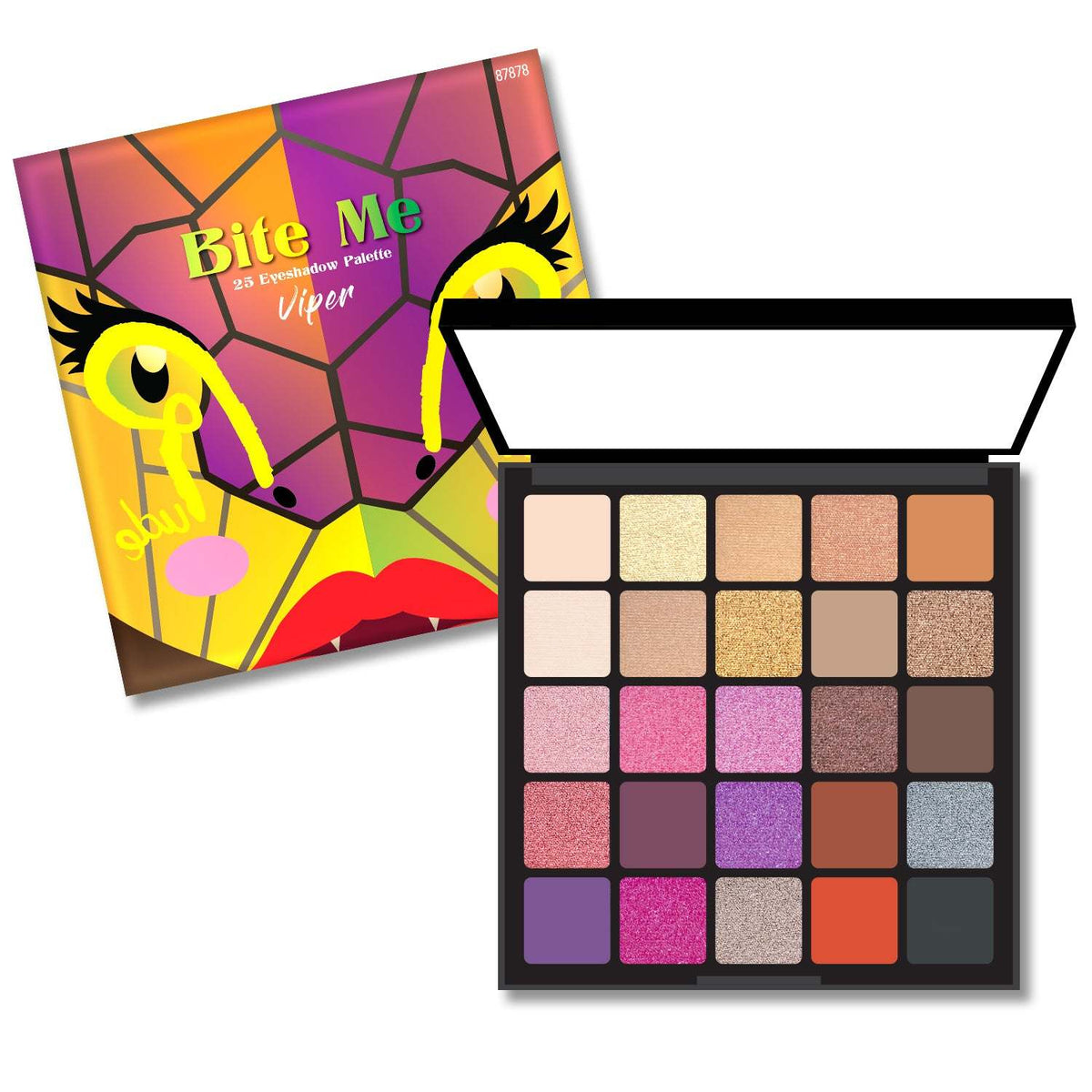 RUDE Bite Me 25 Eyeshadow Palette - Viper - Premium Eye Shadow from Doba - Just $24! Shop now at Ida Louise Boutique