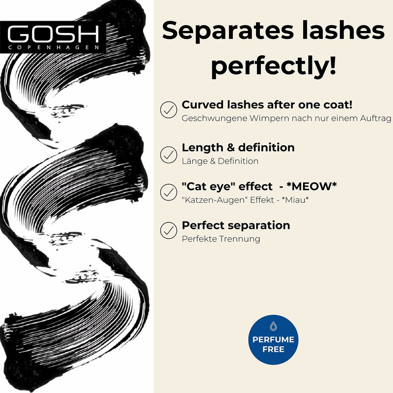 Gosh by Gosh Catchy Eyes Mascara - #001 Black --8ml/0.27oz - Premium Mascara from Doba - Just $16.47! Shop now at Ida Louise Boutique