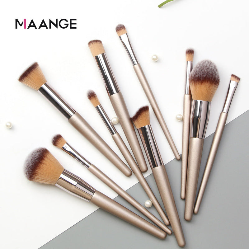 10pcs Set Makeup Brushes Tool Set Cosmetic Powder Eye Shadow Foundation Blush Blending Beauty Maquiagem Beauty Kit for Party - Premium Makeup Brushes from Doba - Just $19.51! Shop now at Ida Louise Boutique