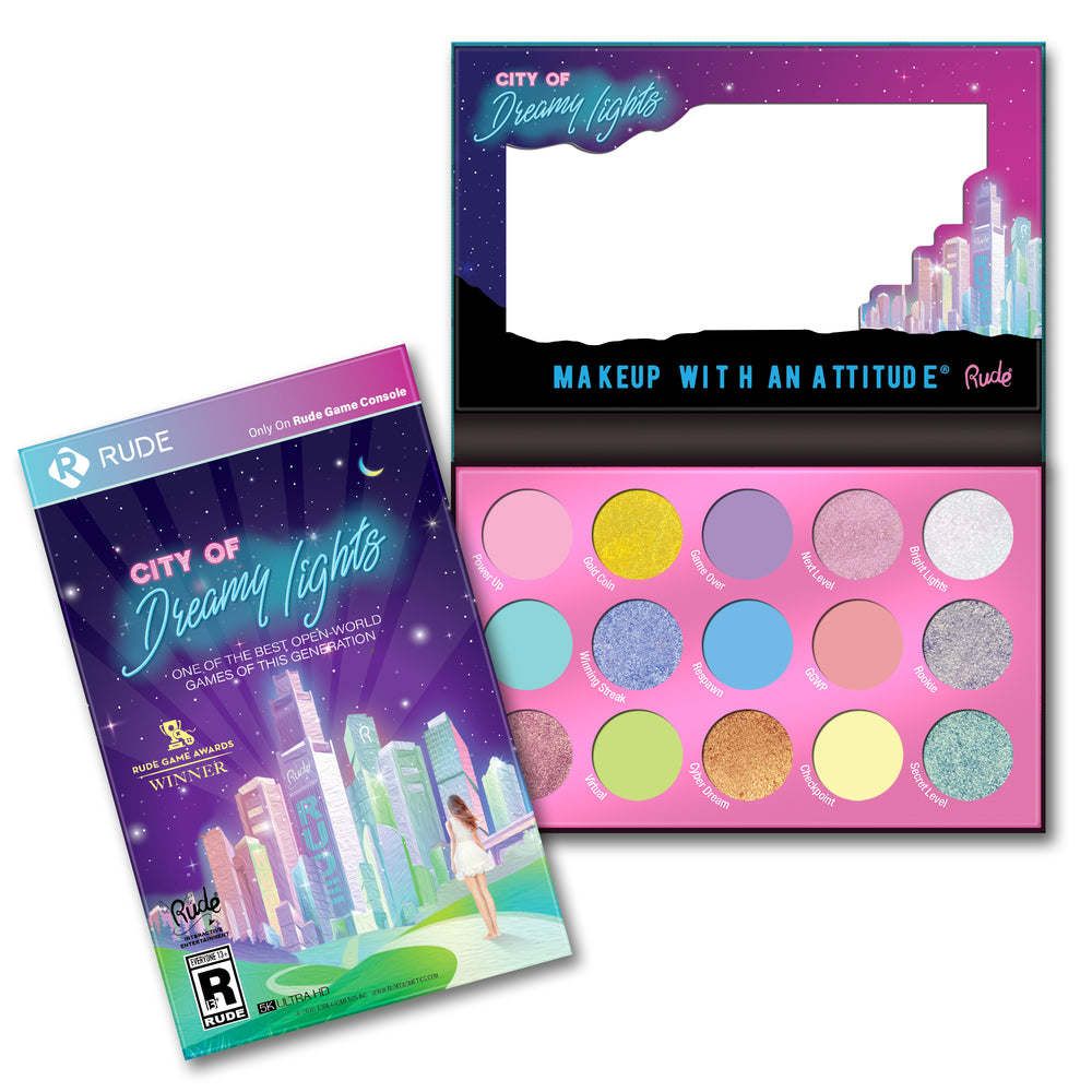 RUDE City of Dreamy Lights - 15 Dreamy Pastel Pigment & Eyeshadow Palette - Premium Eye Shadow Palette from Doba - Just $17.82! Shop now at Ida Louise Boutique