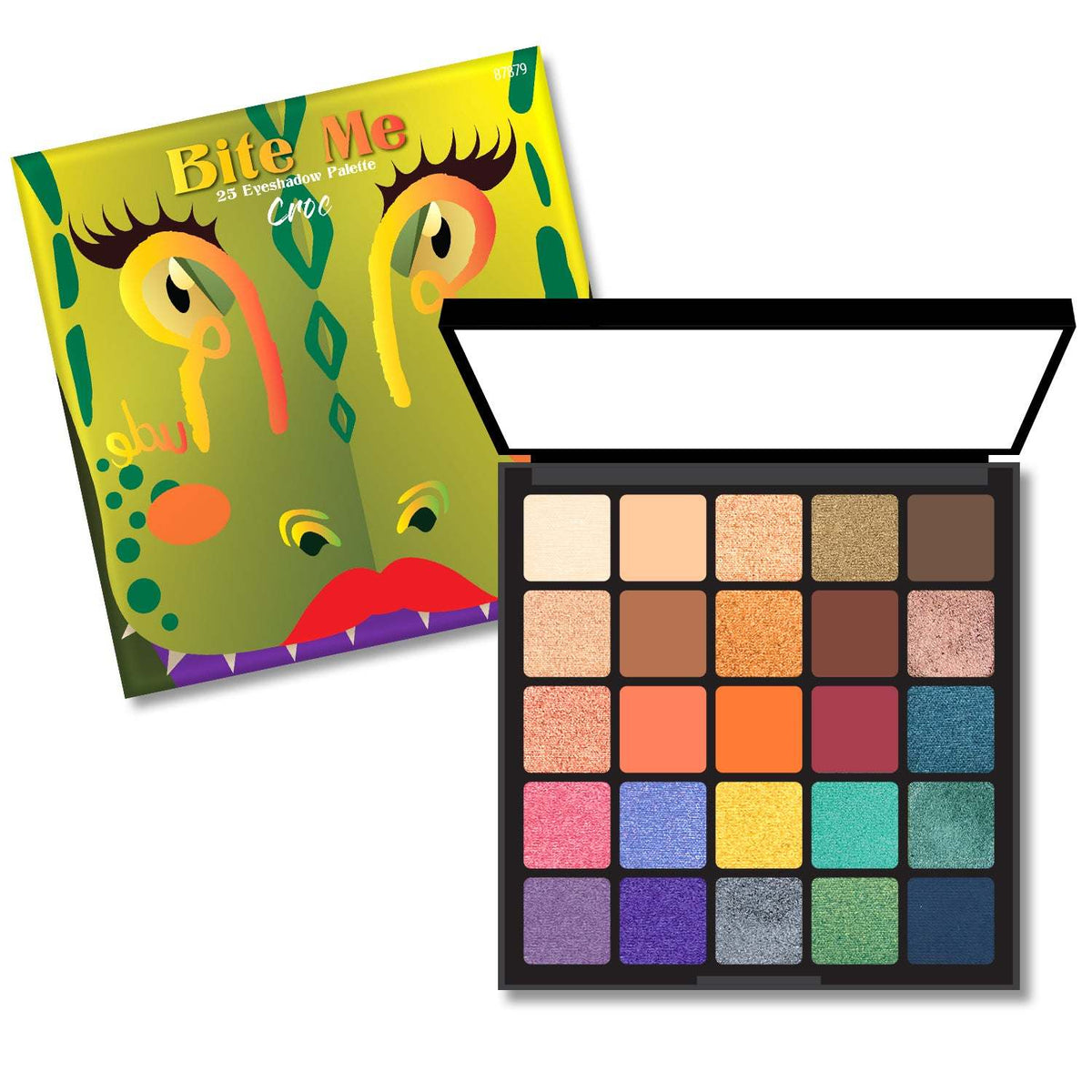 RUDE Bite Me 25 Eyeshadow Palette - Croc - Premium Eye Shadow from Doba - Just $24! Shop now at Ida Louise Boutique