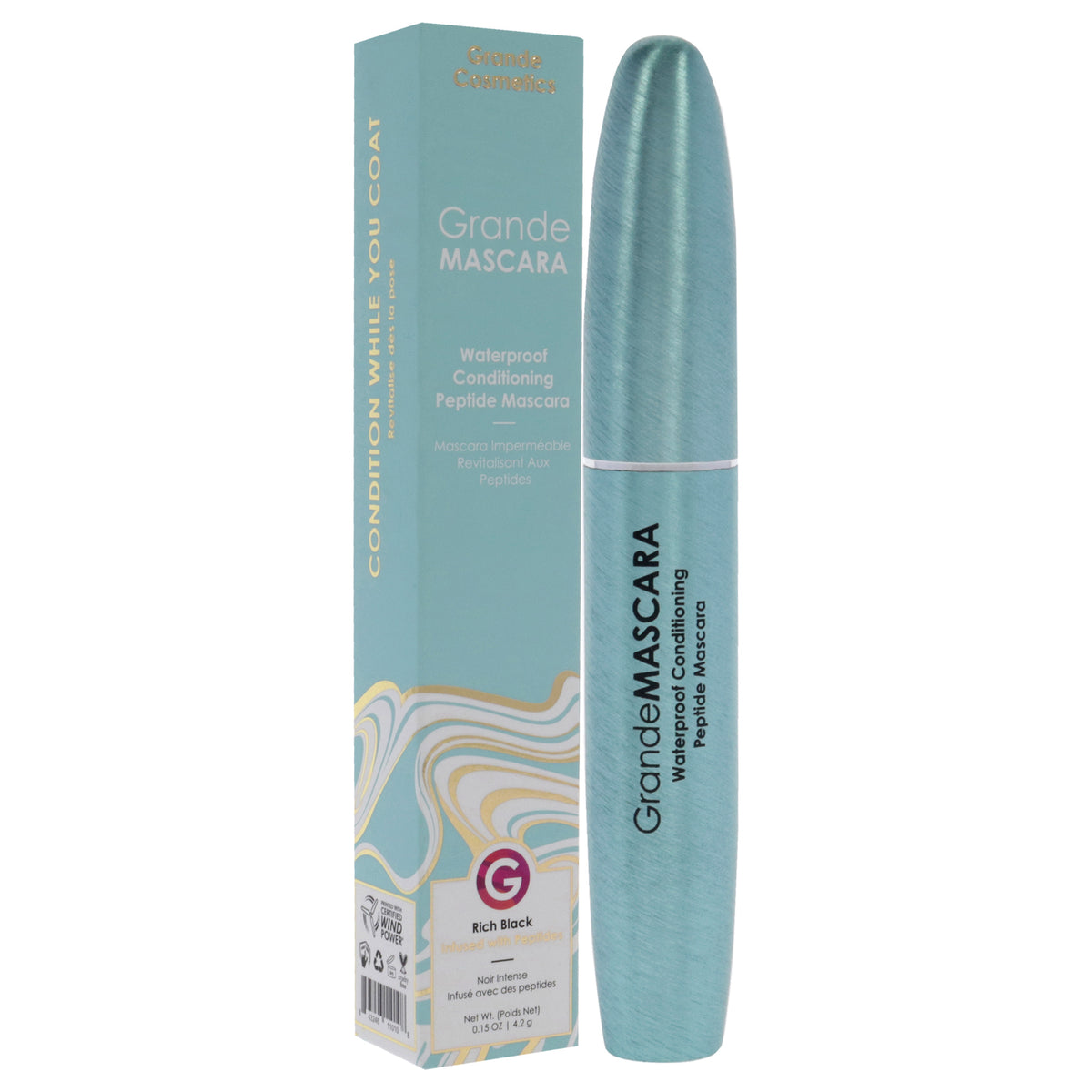 GrandeMASCARA Waterproof Conditioning Peptide Mascara - Black - Premium  from Doba - Just $29! Shop now at Ida Louise Boutique