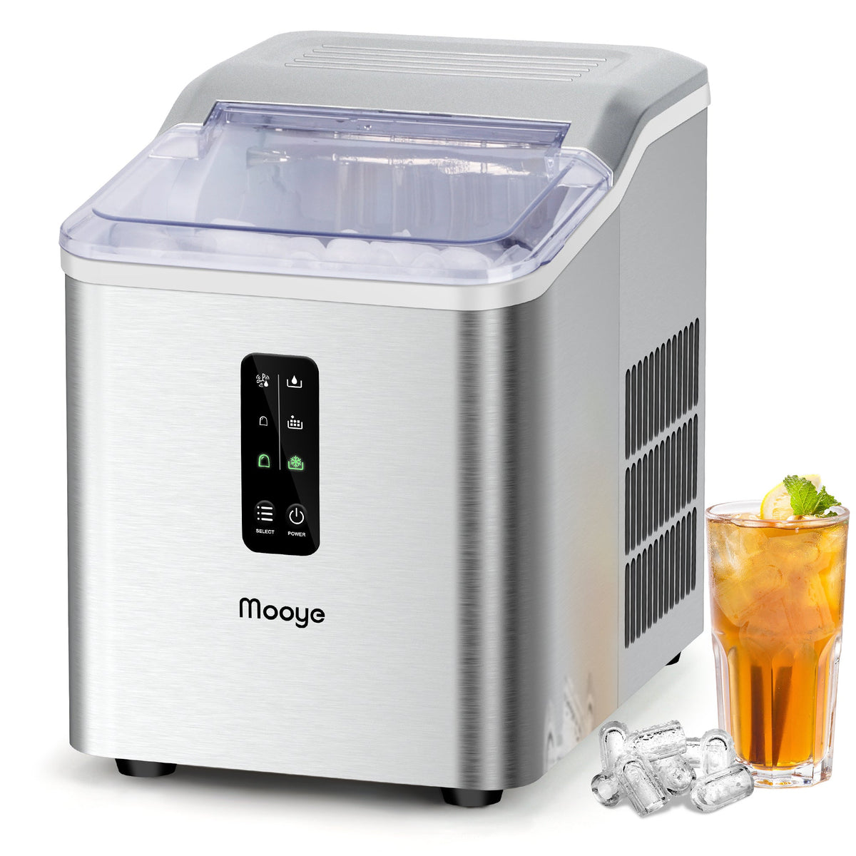 Countertop Ice Maker Machine, 26.5 lbs in 24Hrs, Electric ice Maker and Compact ice Machine with Ice Scoop and Basket, 2 Sizes of Bullet Ice for Home/Kitchen/Office - Premium Ice Maker from Doba - Just $176! Shop now at Ida Louise Boutique