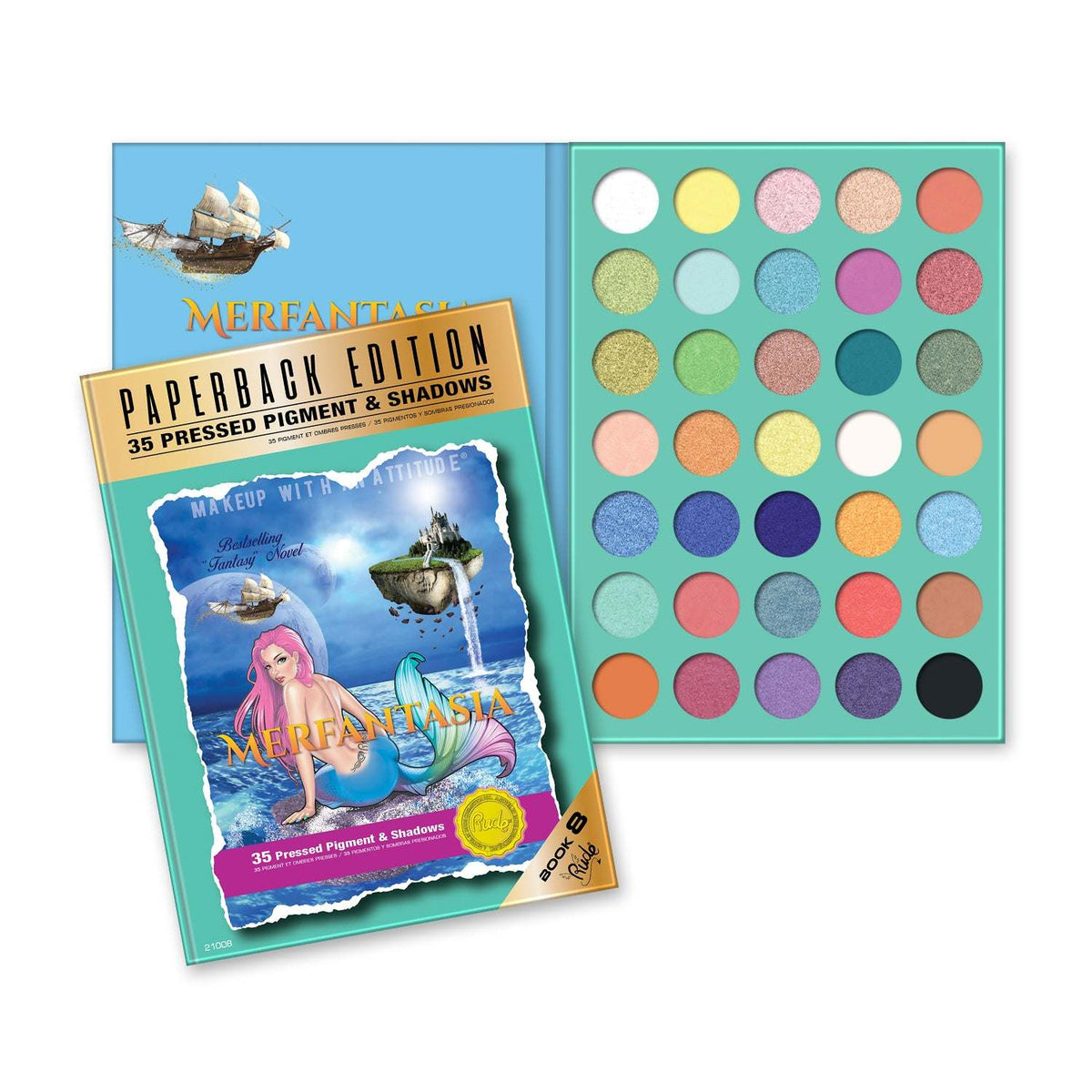 RUDE Merfantasia Palette - Paperback Edition - Premium Eye Shadow Palette from Doba - Just $18.70! Shop now at Ida Louise Boutique