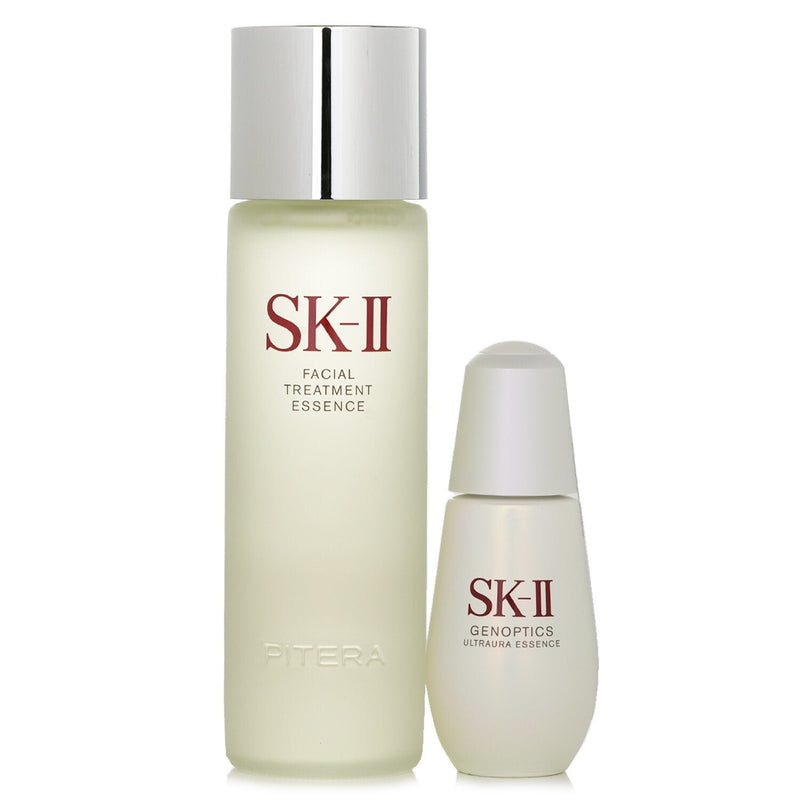 SK II - Ultraura Care Essentials Collection: Facial Treatment Essence 230ml + Genoptics Ultraura Essence 50ml 100808 2pcs - Premium Moisturizers from Doba - Just $377! Shop now at Ida Louise Boutique