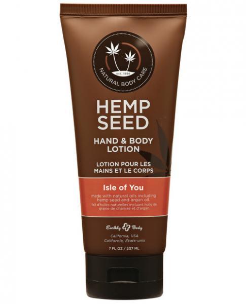 Earthly Body Hemp Hand & Body Lotion Isle Of You 7oz Tube - Premium Moisturizers from Doba - Just $25.02! Shop now at Ida Louise Boutique