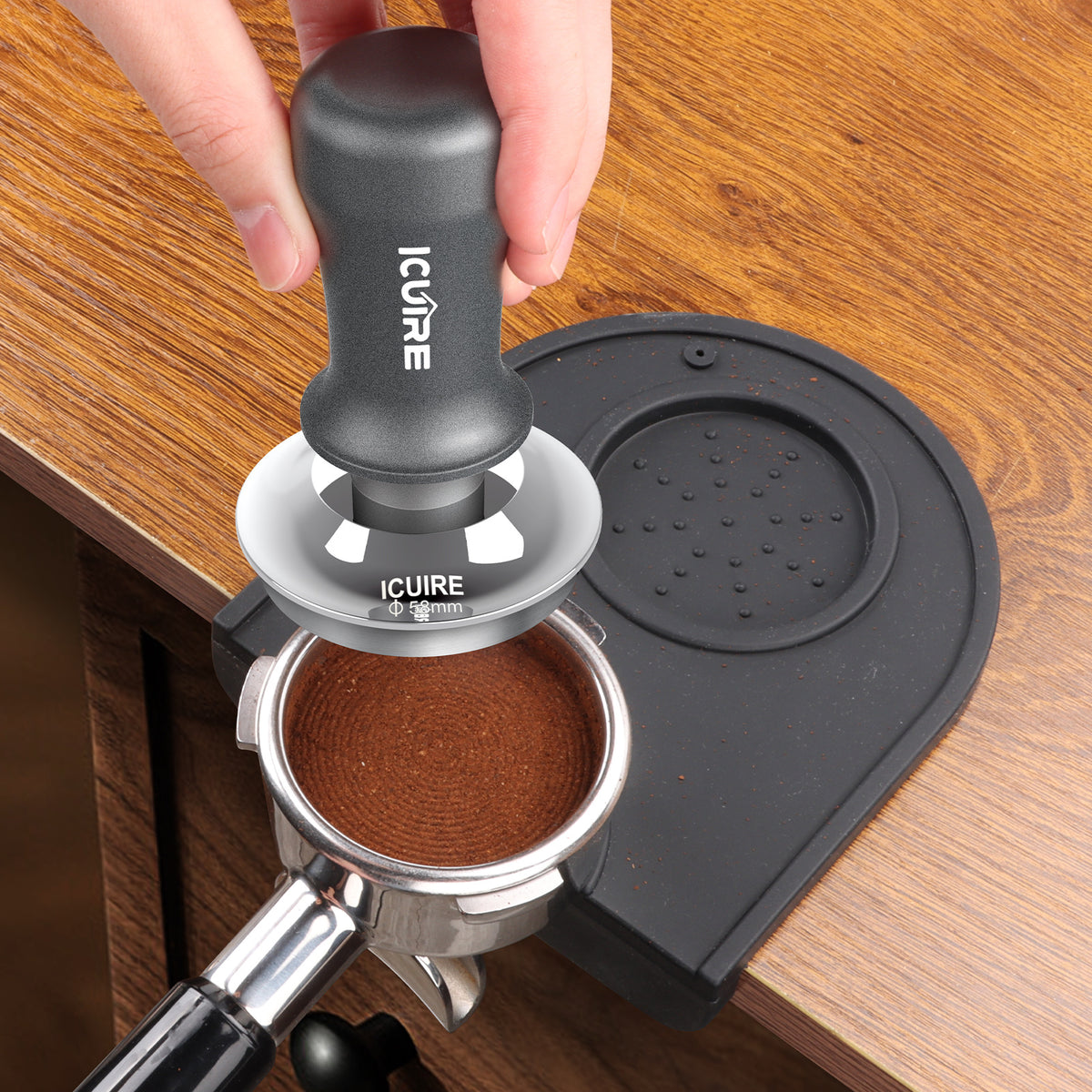 Espresso Tamper, Premium Coffee Tamper for Espresso Machine with Calibrated Spring Loaded, Premium Stainless Steel Flat Base - Premium Coffee Tamper from Doba - Just $32! Shop now at Ida Louise Boutique