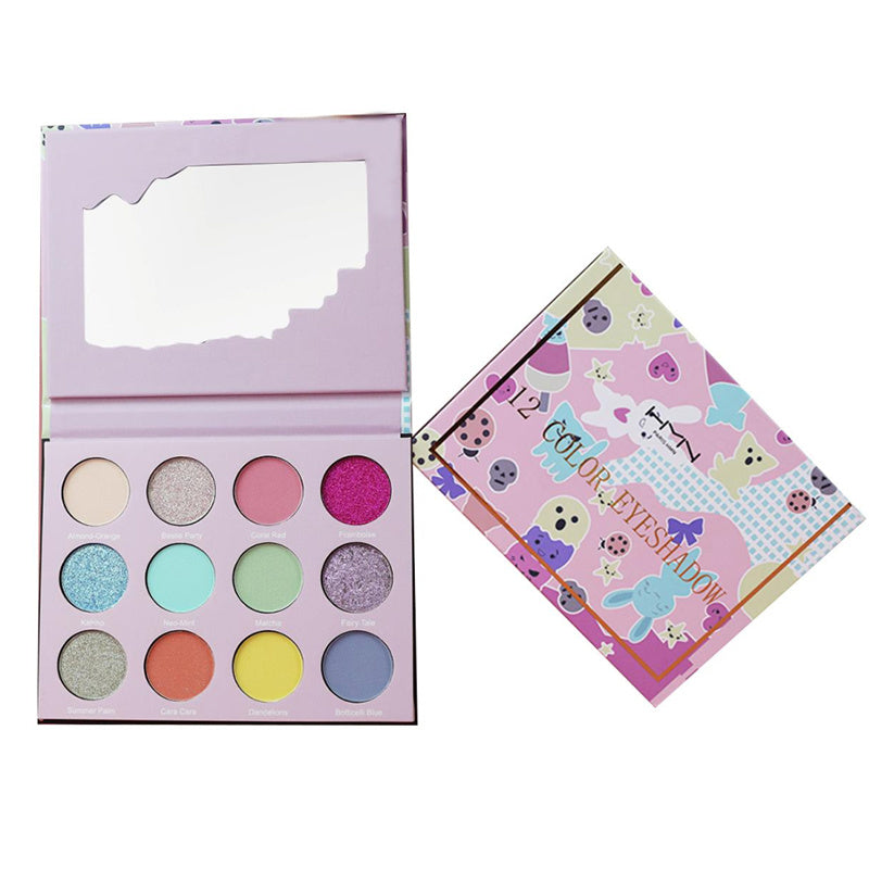 12-Color Eyeshadow Palette Professional Eye Palette Eye Makeup Palette Cruelty-free - Premium Eye Shadow from Doba - Just $11.58! Shop now at Ida Louise Boutique