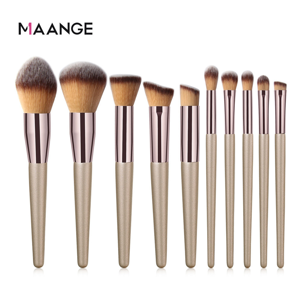 10pcs Set Makeup Brushes Tool Set Cosmetic Powder Eye Shadow Foundation Blush Blending Beauty Maquiagem Beauty Kit for Party - Premium Makeup Brushes from Doba - Just $19.51! Shop now at Ida Louise Boutique