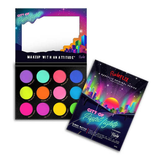 RUDE City of Pastel Lights - 12 Pastel Pigment & Eyeshadow Palette - Premium Eye Shadow Palette from Doba - Just $16! Shop now at Ida Louise Boutique