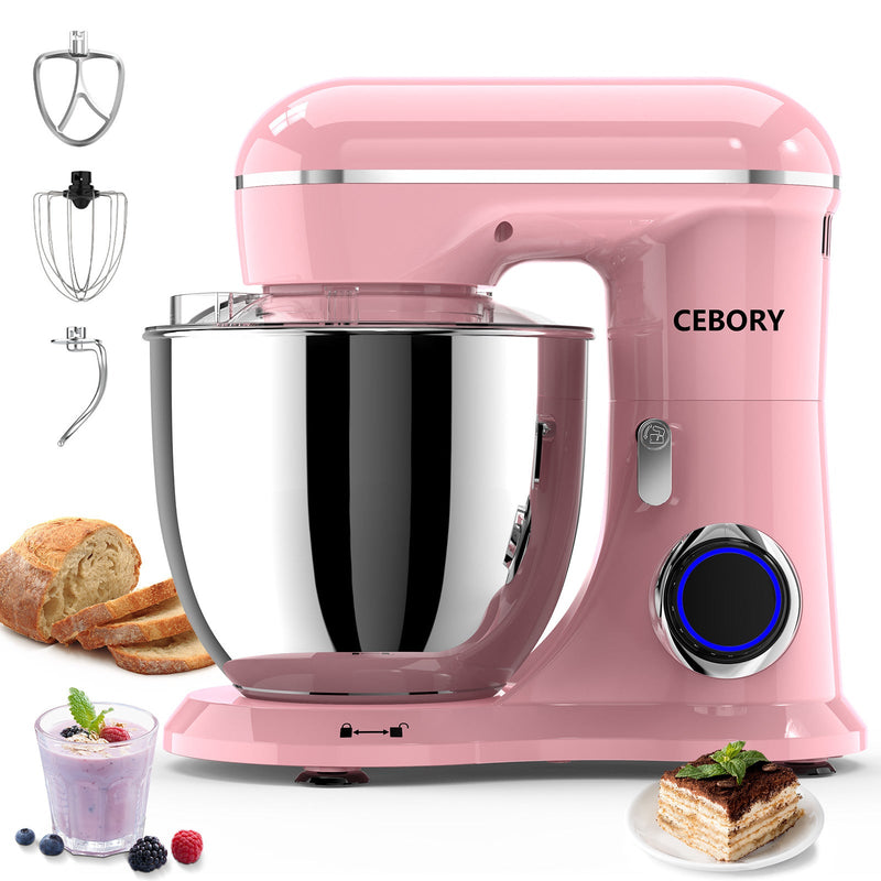 3-IN-1 Electric Stand Mixer, 660W 10-Speed With Pulse Button, Attachments include 6.5QT Bowl, Dough Hook, Beater, Whisk for Most Home Cooks, Sakura Pink - Premium Blender Set from Doba - Just $113! Shop now at Ida Louise Boutique